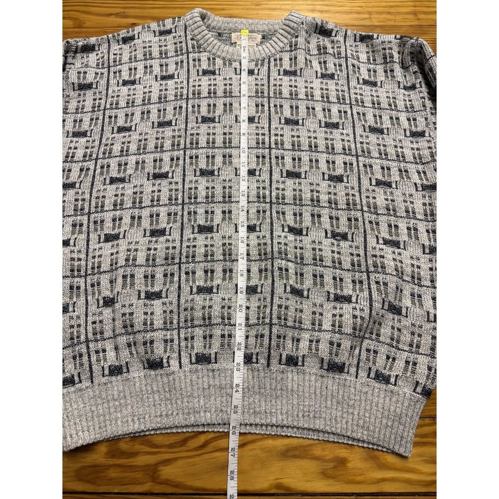 Vintage St Johns Bay Crewneck Knit Pullover Sweater Grandpa 90s Cotton Large - Picture 5 of 10